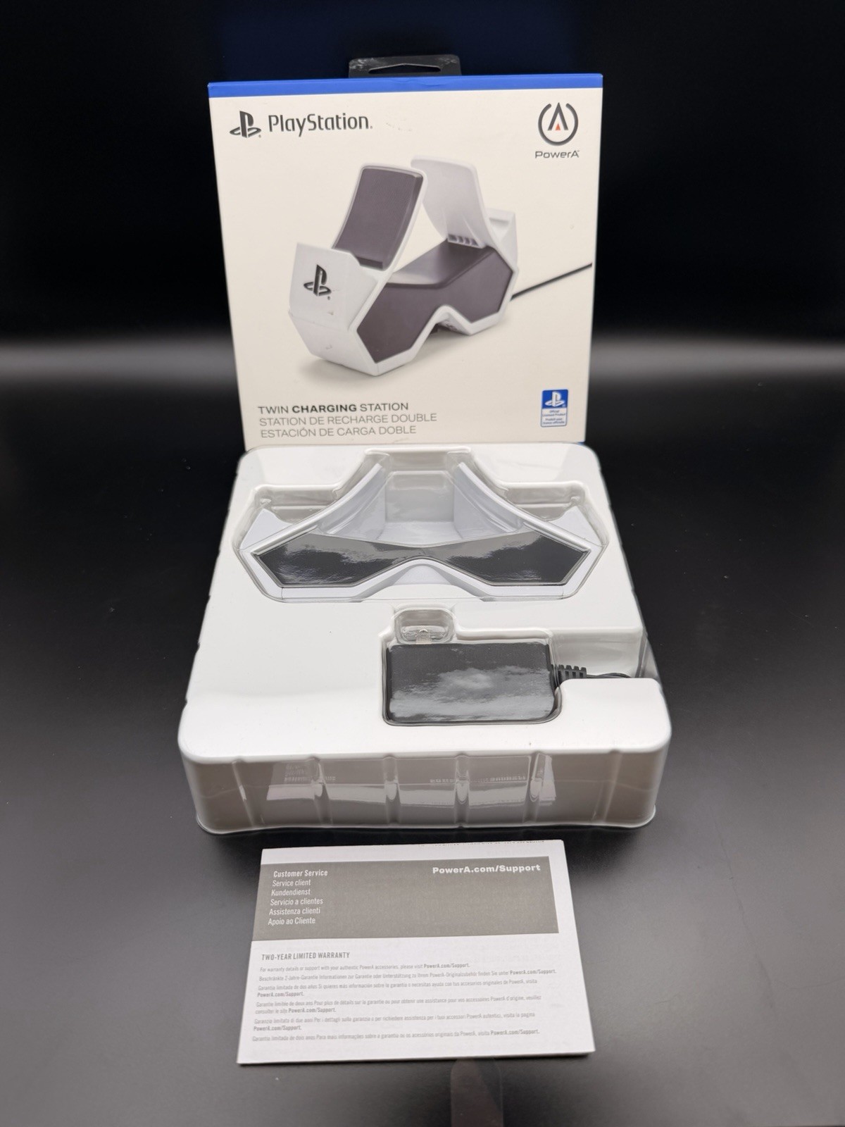 PowerA - Twin Charging Station for DualSense Wireless Controllers - PS5 White