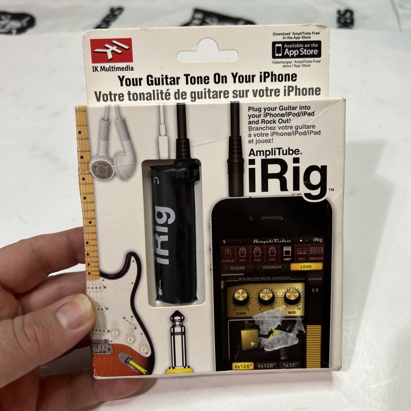 IK Multimedia AmpliTube iRig Guitar Interface for iPhone iPod iPad Adapter New