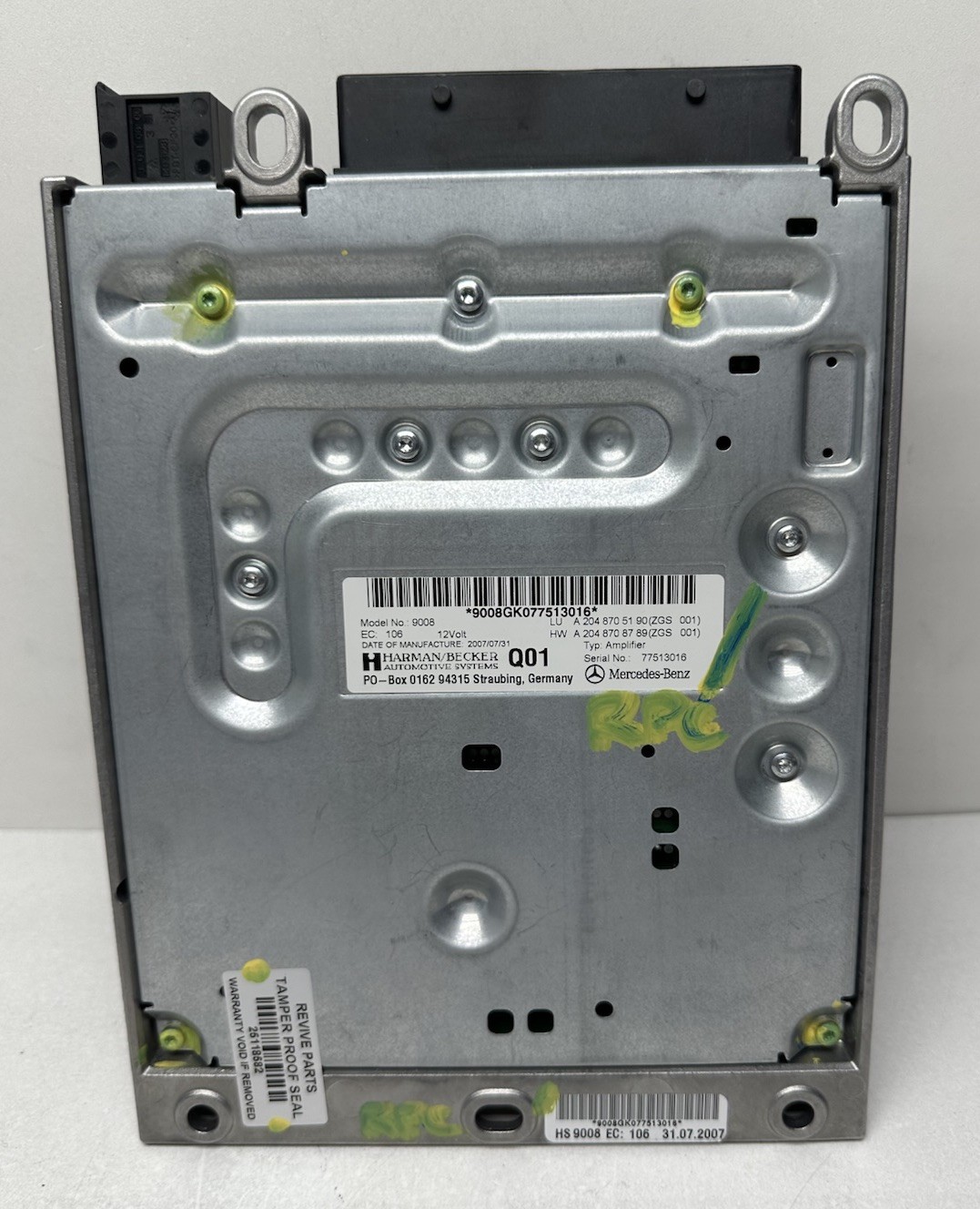 2008 Mercedes W204 C300 C350 Amplifier Amp Harman Becker OEM 204 870 51 90