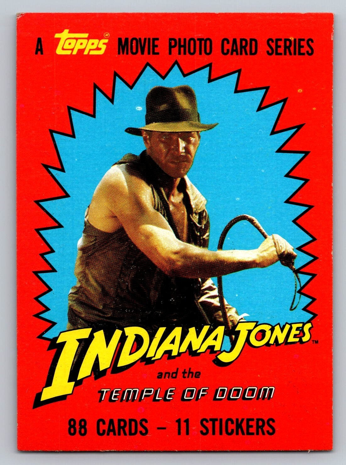 1984 Topps Indiana Jones The Temple of Doom Singles. You Pick.