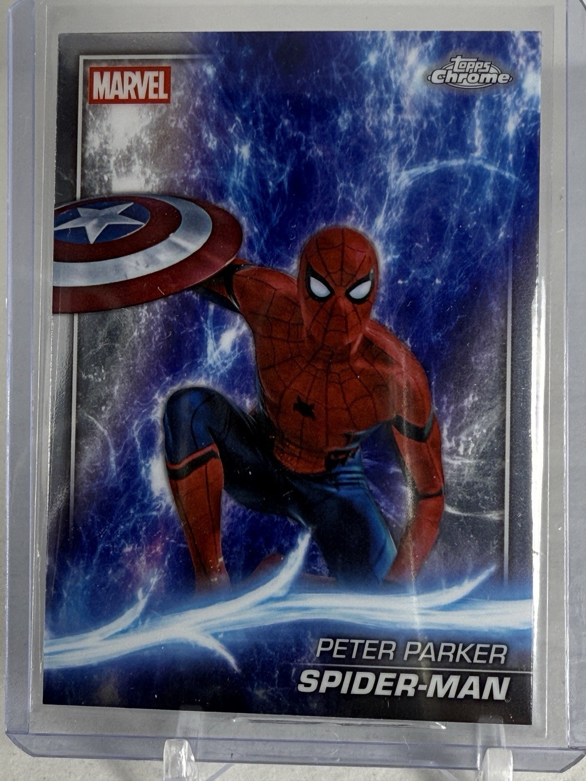2025 Topps Chrome Marvel Studios SPIDER-MAN Base Card No. 61 Phase Three