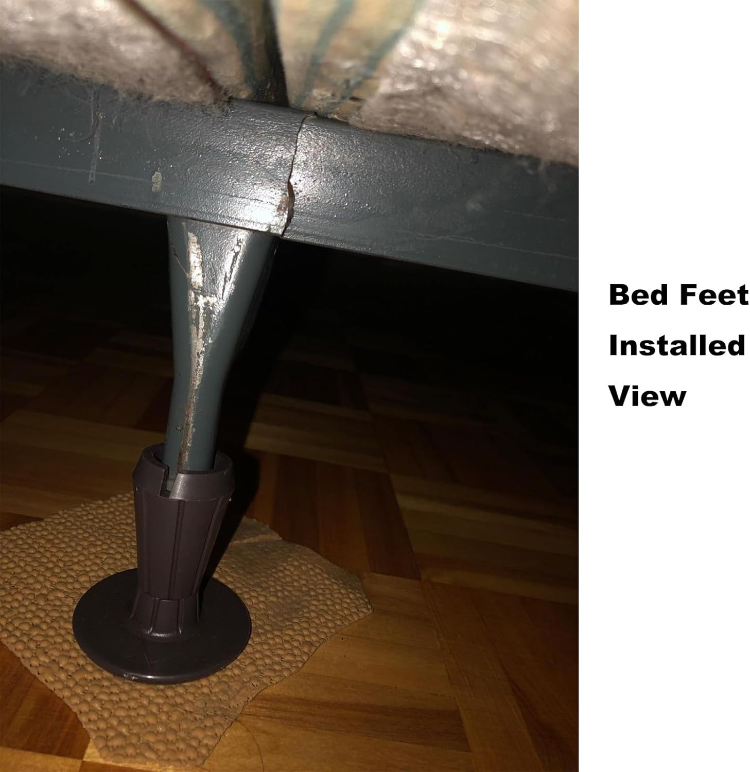 Replace Wheels with These Sturdy Bed Frame Feet Replacement. Keep Bed from Movin