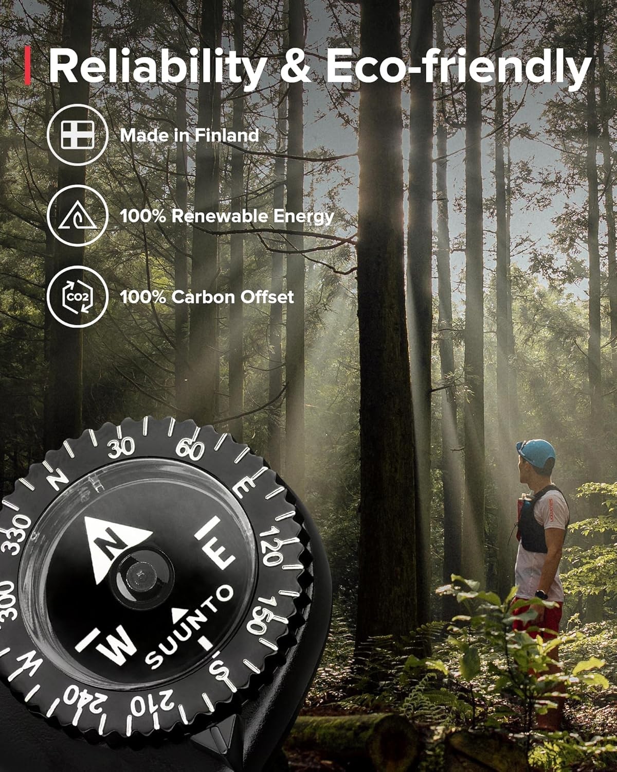 Authentic Northern Hemisphere Compass - Waterproof, Lightweight & Reliable