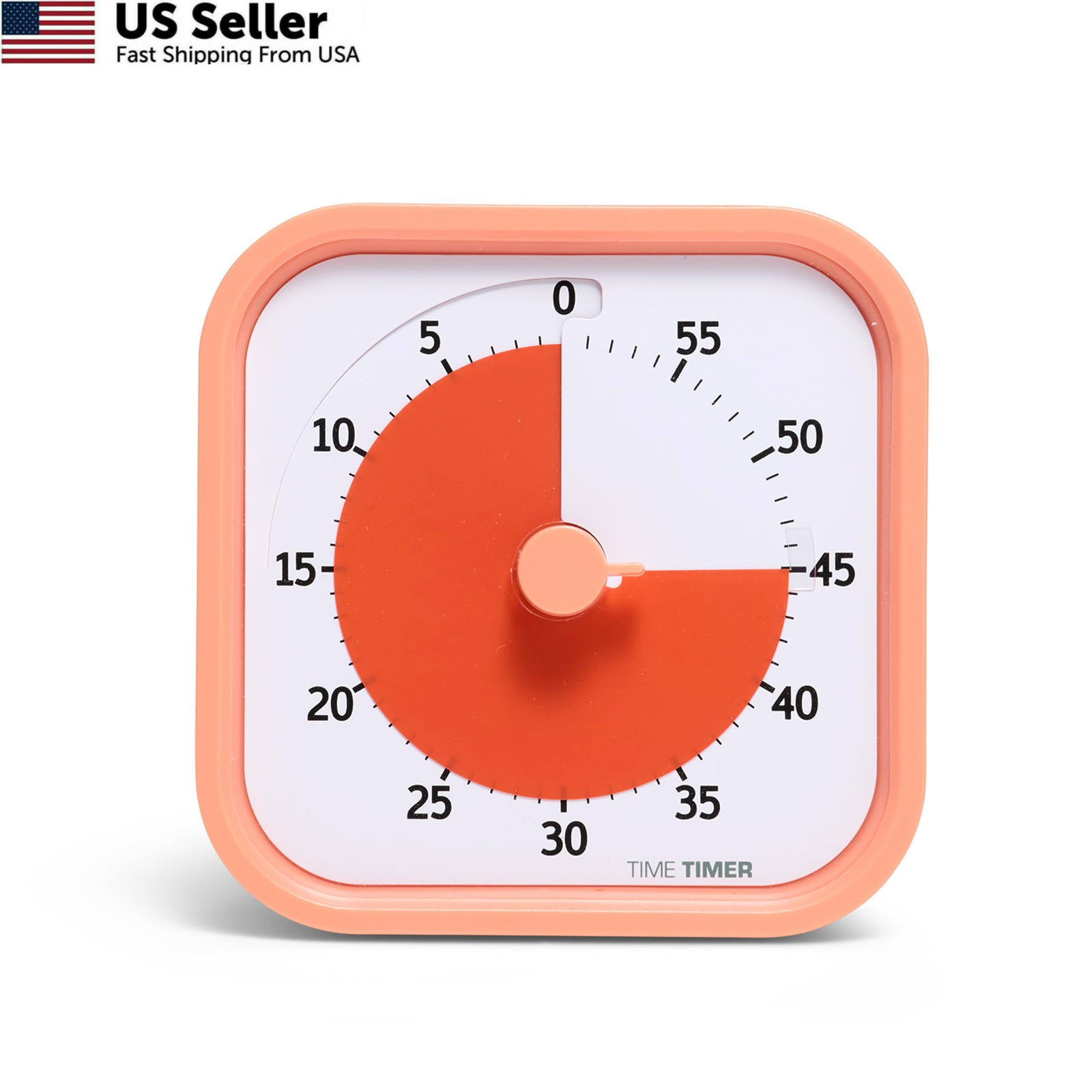 TIME TIMER Home MOD – 60-Minute Visual Timer 3.5, Dreamsicle Orange