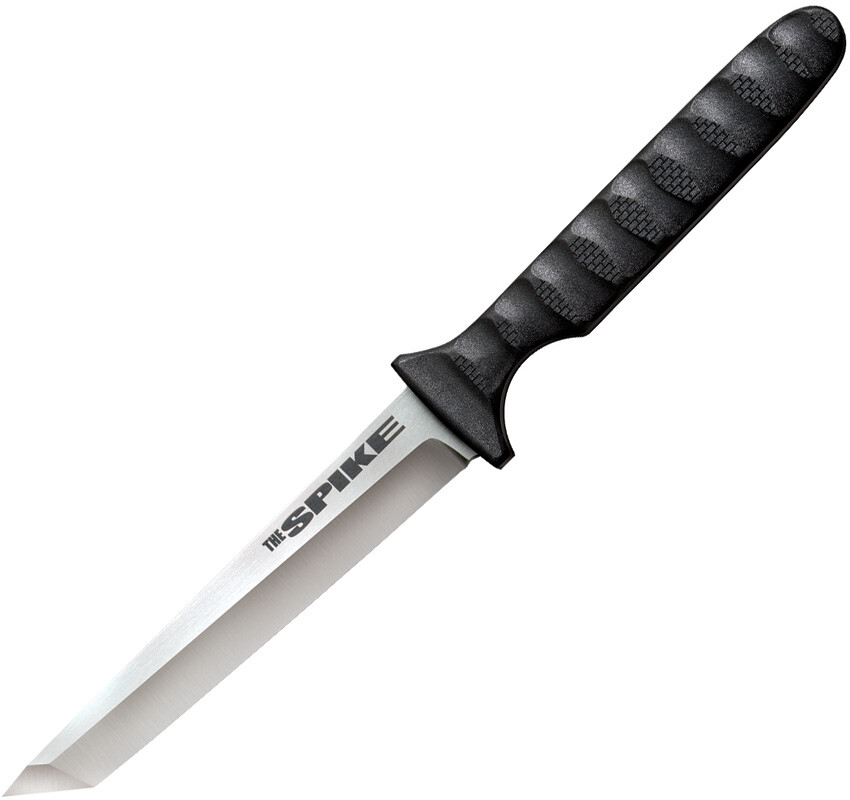 Cold Steel The Tanto Spike Black Stainless Fixed Blade Knife w/ Sheath 53NCT