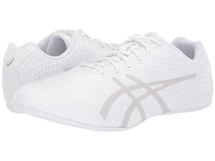 ASICS Ultralyte Cheer 2 Shoes White / Silver Q559N-0193 Women NWT