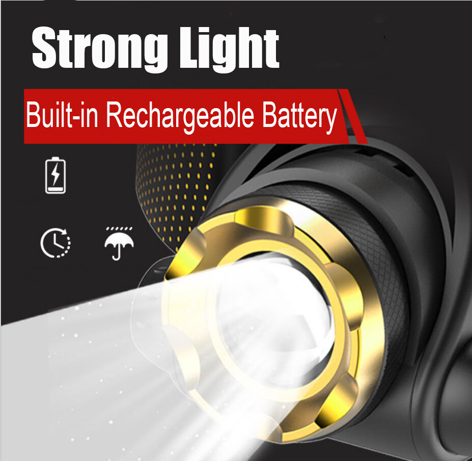 Brightness LED Headlight Headlamp Head Torch Flashlight Work Light Camping Lamp