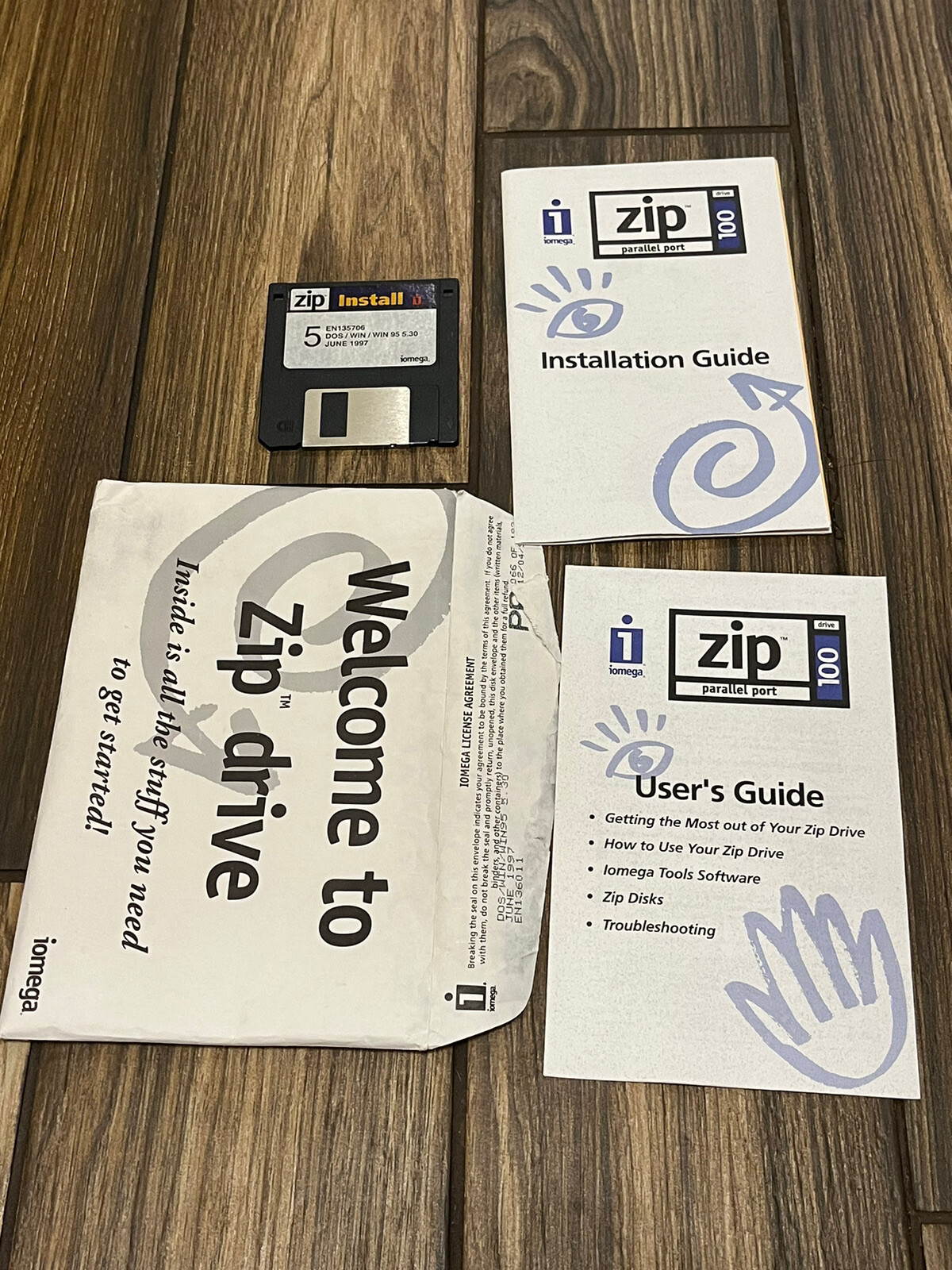 Iomega Zip 100 USB External Parallel Port Disc Drive Z100P2 Pwork Case And Cable