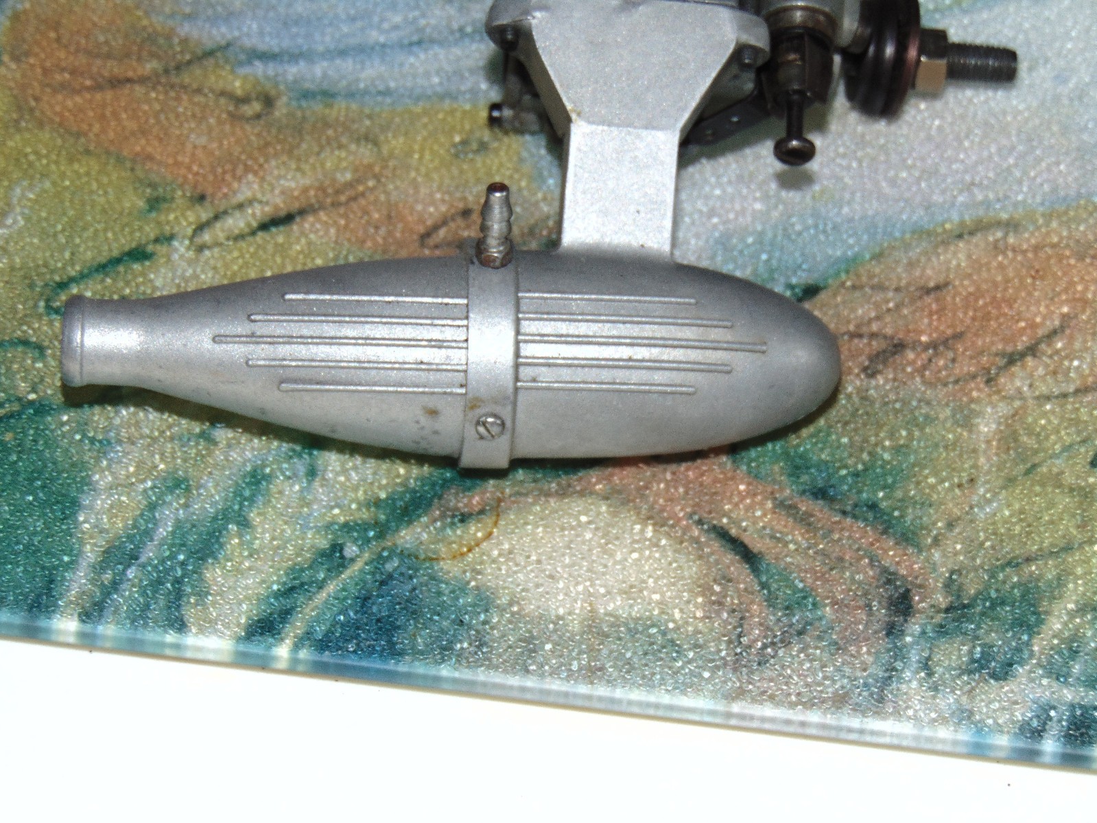 Fox 25 RC Model Airplane Engine wth muffler, used lightly