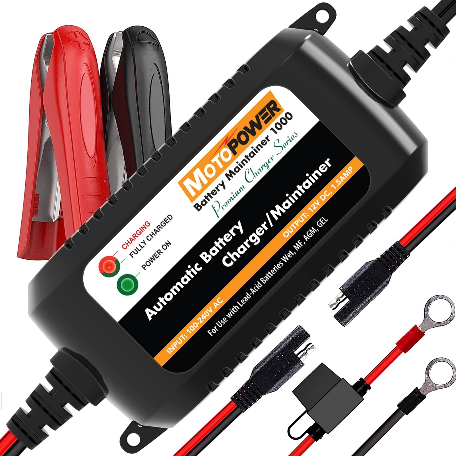 Automatic Charger tool 12V 1.5Amp Battery Maintainer hardware