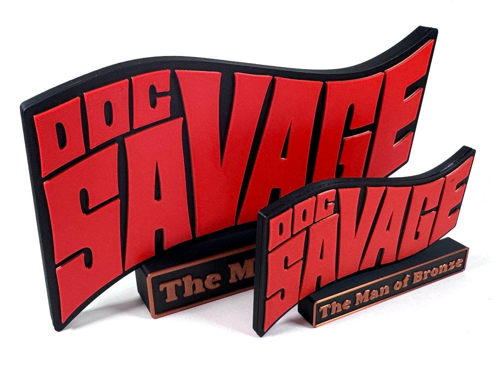 Doc Savage 3D Printed Freestanding Logo