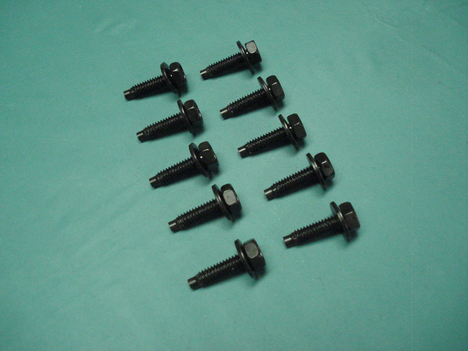 Body bolts 1/4"-20 x 1" SEMS, dog point GM Ford Chrysler, door fender under hood