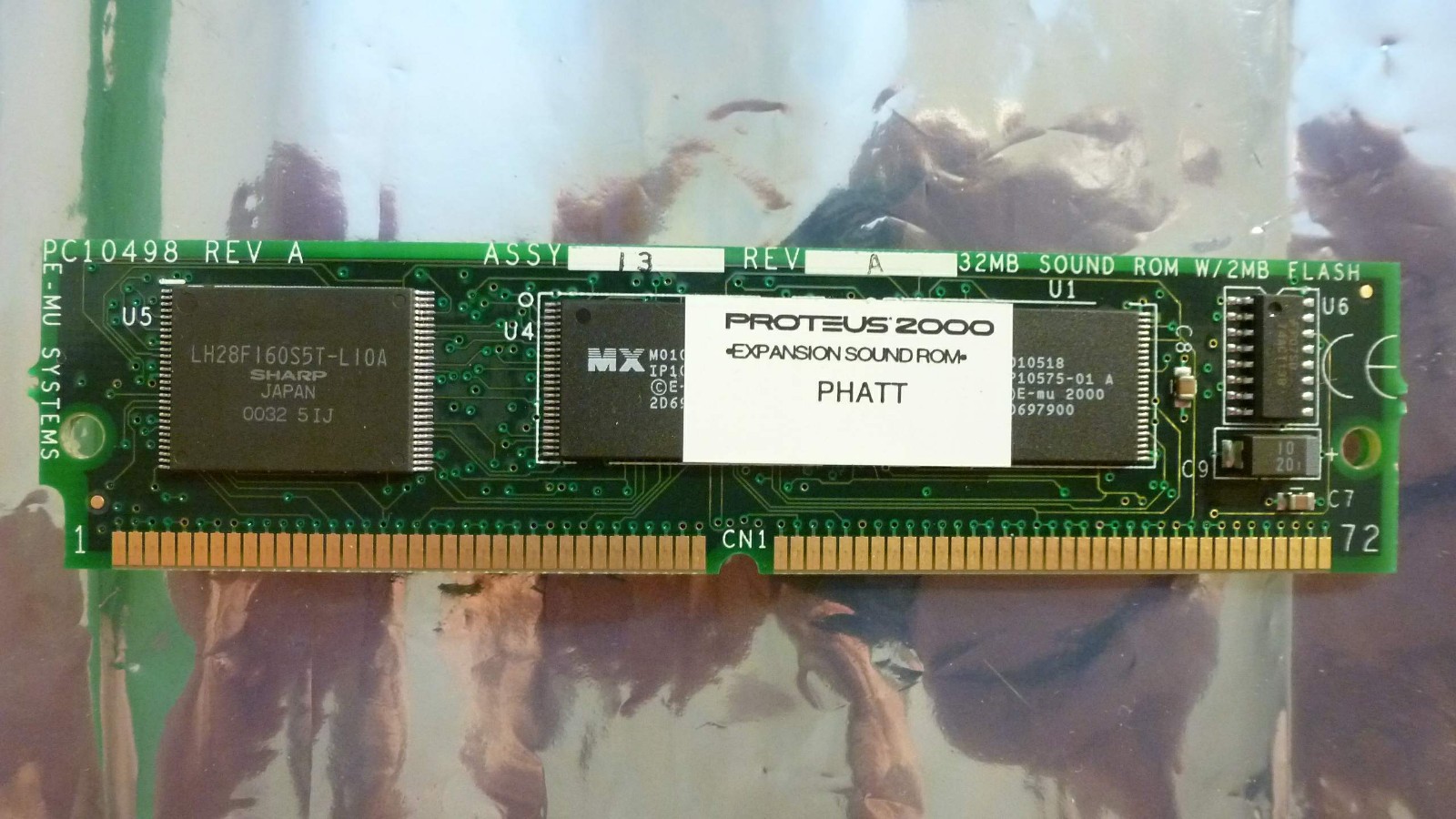 E-MU Systems Pure PHATT Emu Proteus 2000 Expansion Board Sound ROM Card Mo'Phatt