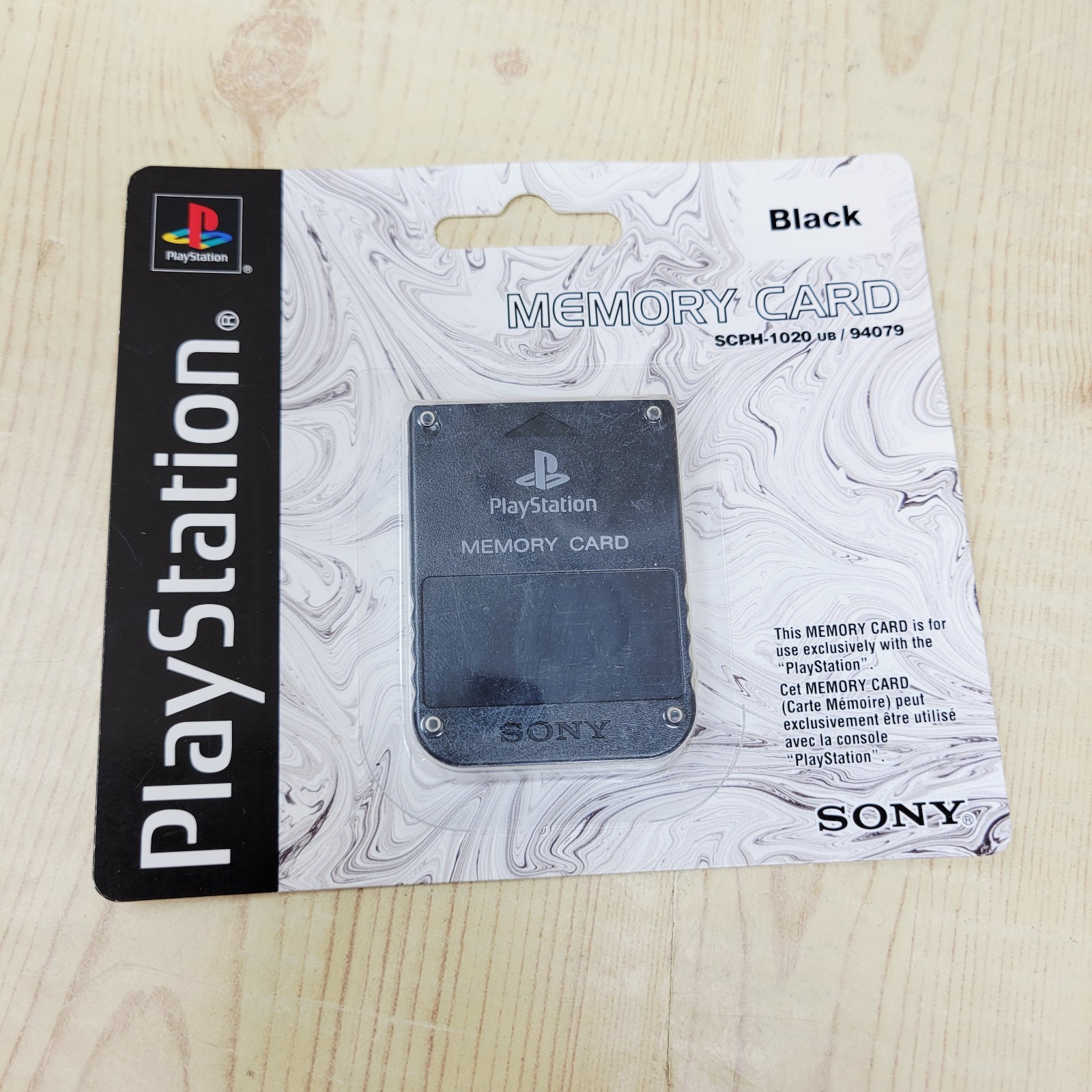 PlayStation One 1 PS1 Genuine Memory Card Black SCPH-1020 New Sealed NOS