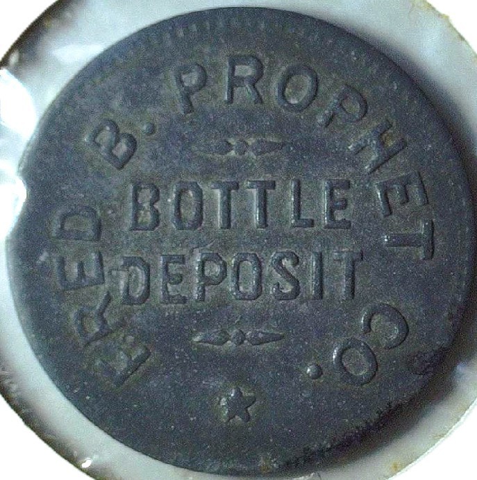 FRED B. PROPHET CO. - BOTTLE DEPOSIT - DETROIT, MI - TC# 455973 $ - EC 8410