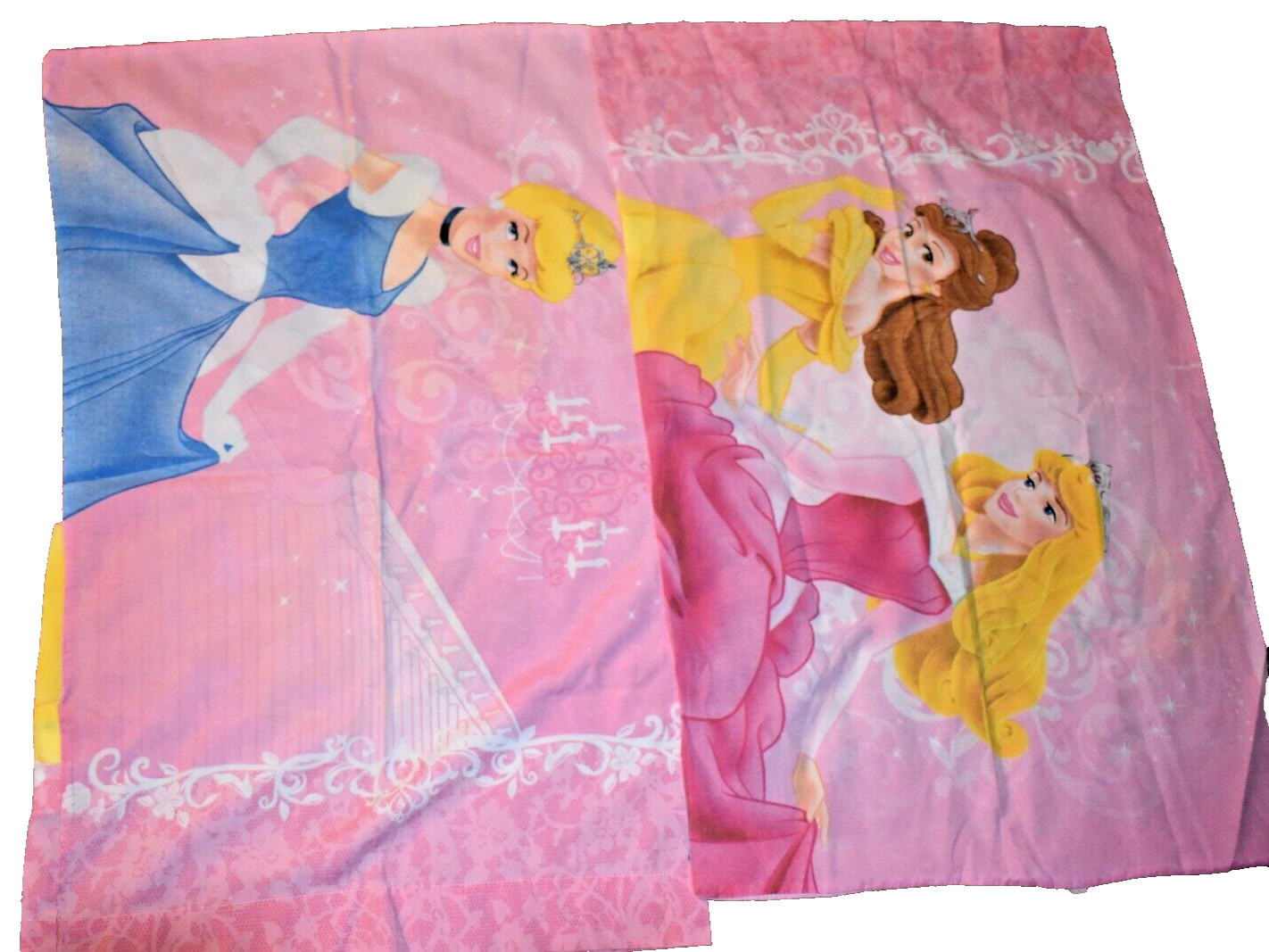 j9 !WOW! Set of 2 Vintage Disney Princesses Princess Pillow Case Cases Pair