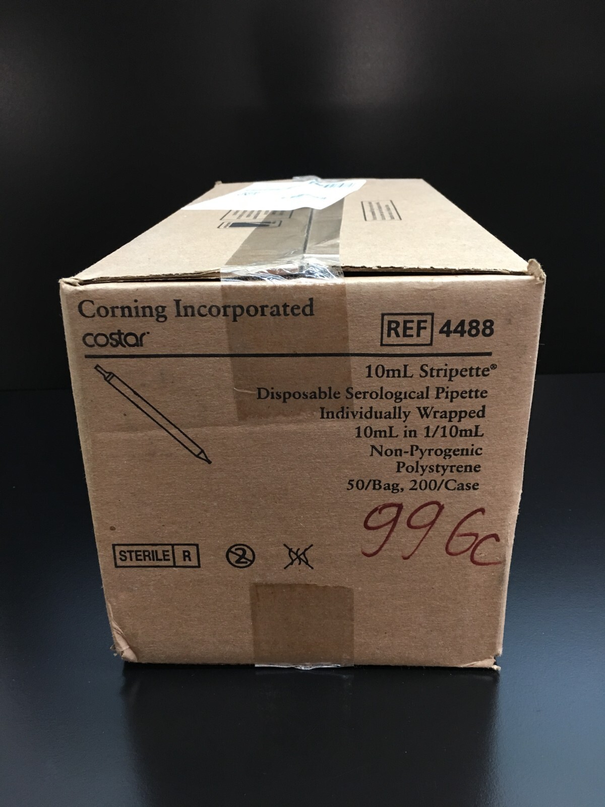 Corning Costar REF 4488 Stripette 10mL Serological Pipette Case