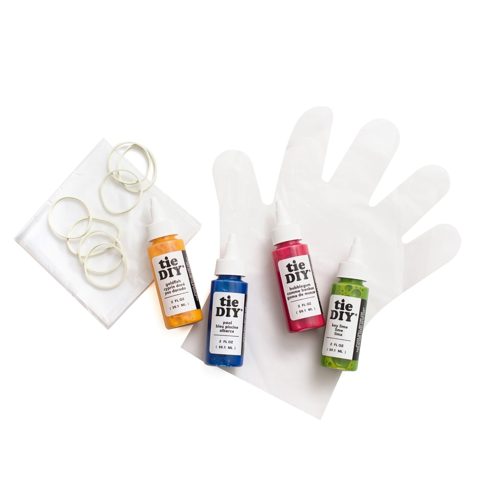 American Crafts Medium Tie Dye Kit 2oz 82/Pkg 18 ASSORTED COLORS 34003375