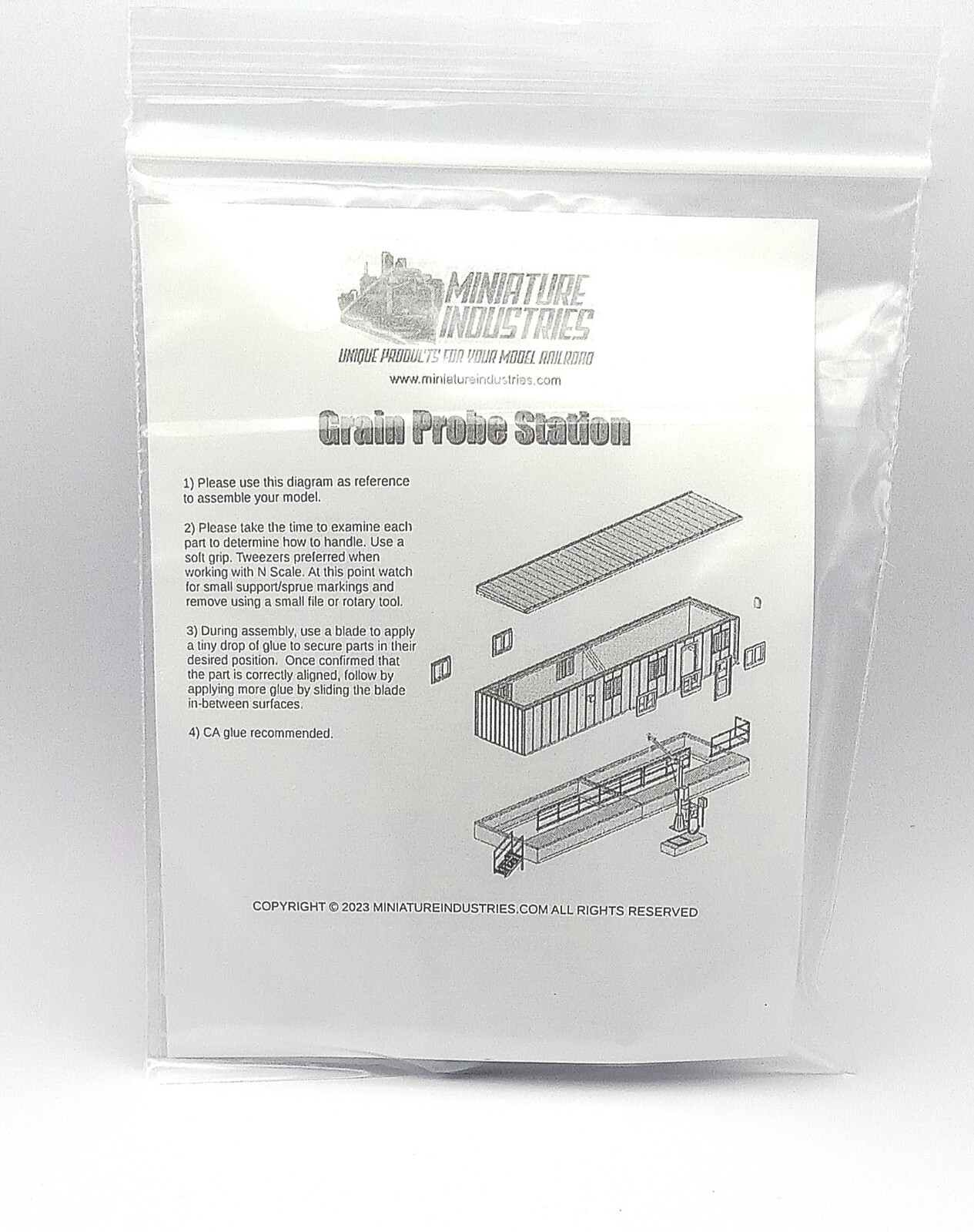 N Scale Grain Probe Station Kit for Grain Elevator Structures 1:160