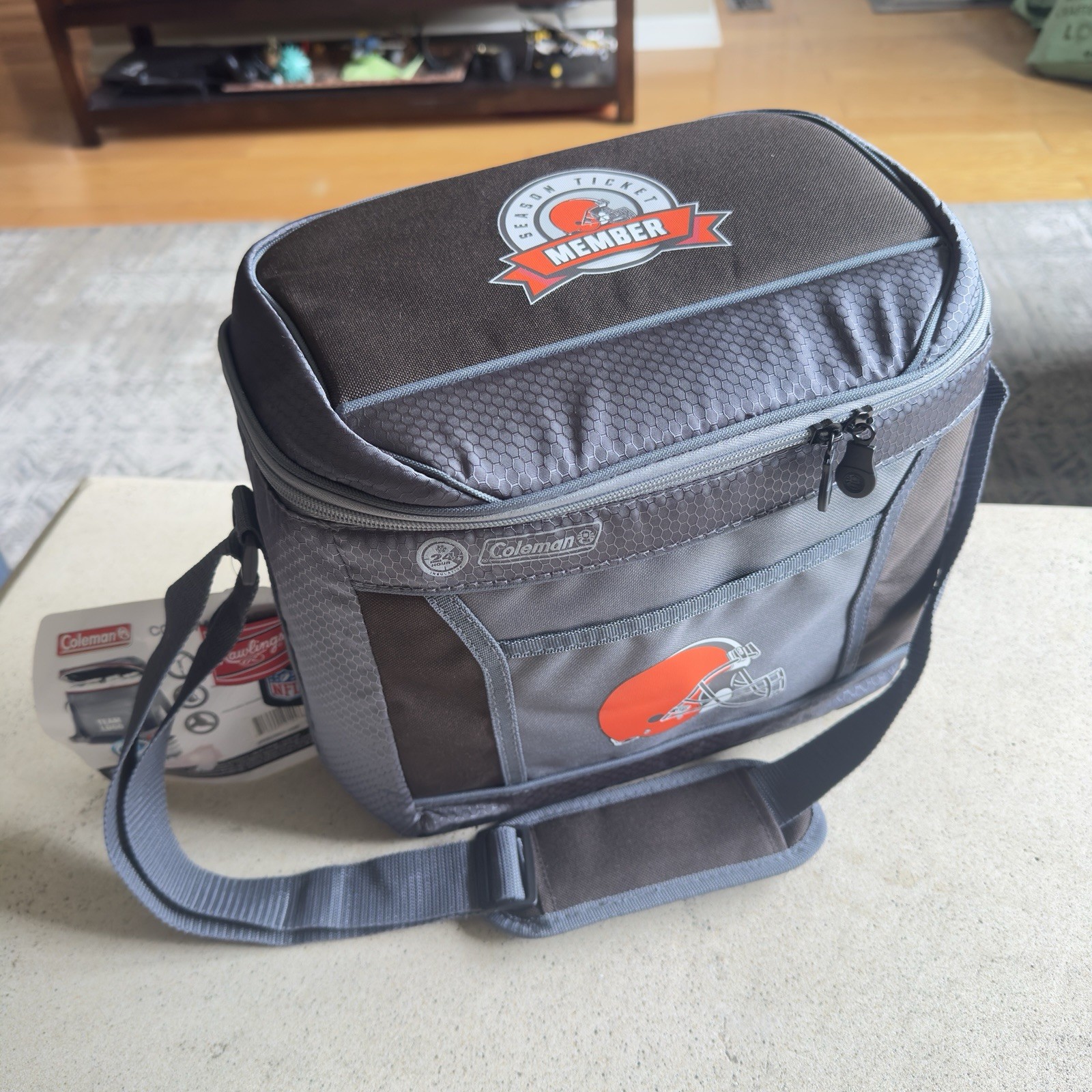 Coleman Cleveland Browns Cooler Bag 24-Hour 16 Can Adjustable Strap Rawlings NFL
