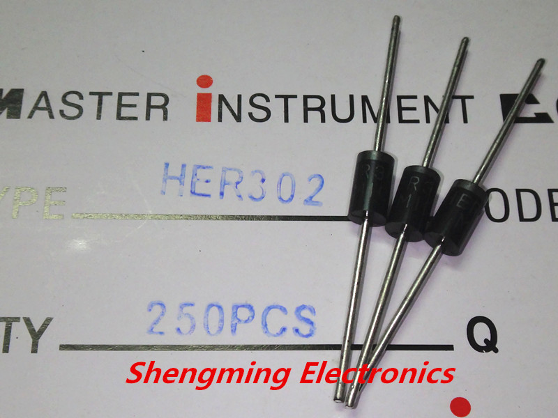50PCS HER302 fast recovery diode 3A 100V