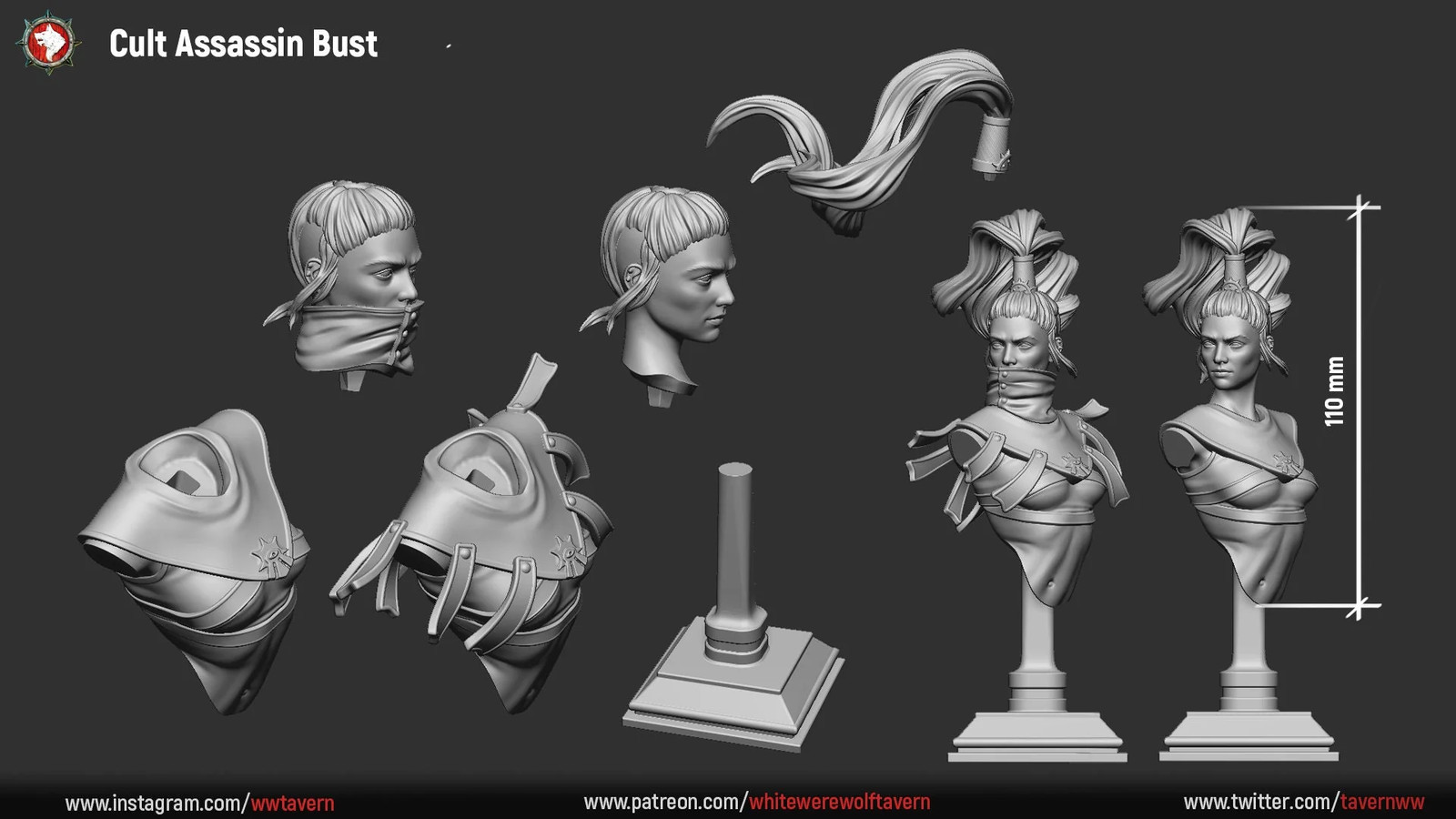 Cult Assassin - Resin Display Bust
