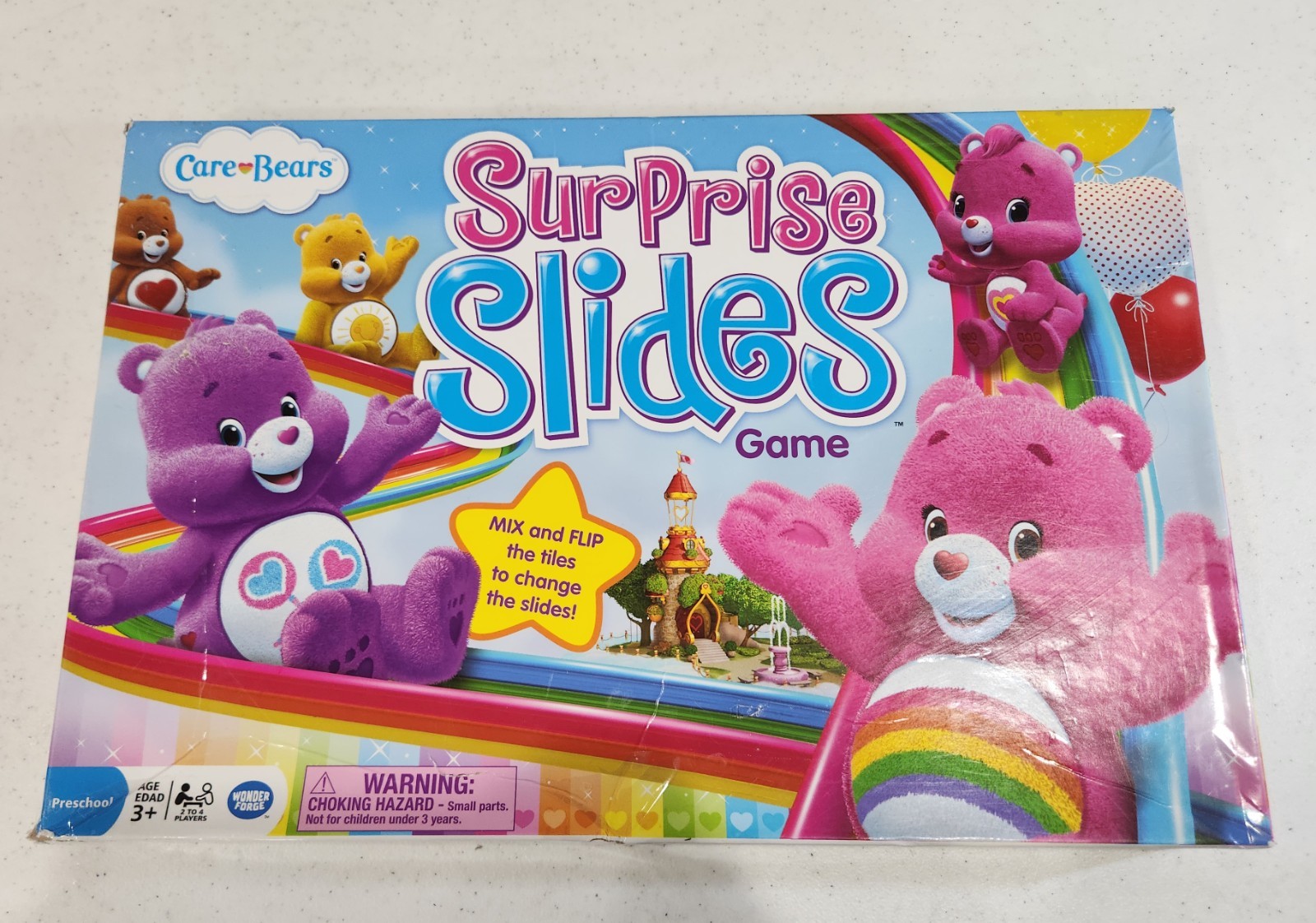 Official Care Bears Surprise Slides 2016 Board Game Complete Set Cheer Share Box