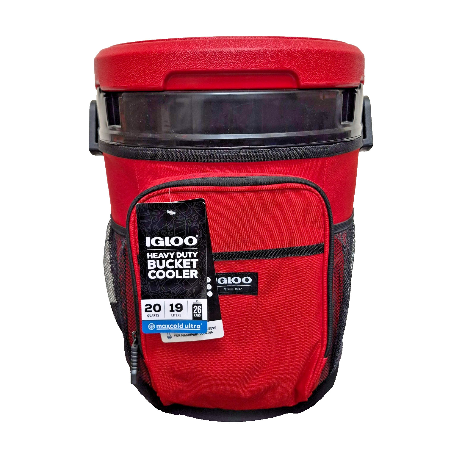 Igloo Bucket Cooler 'Red Heat' 20QT COOLBUCK-Heavy Duty - Sit on -