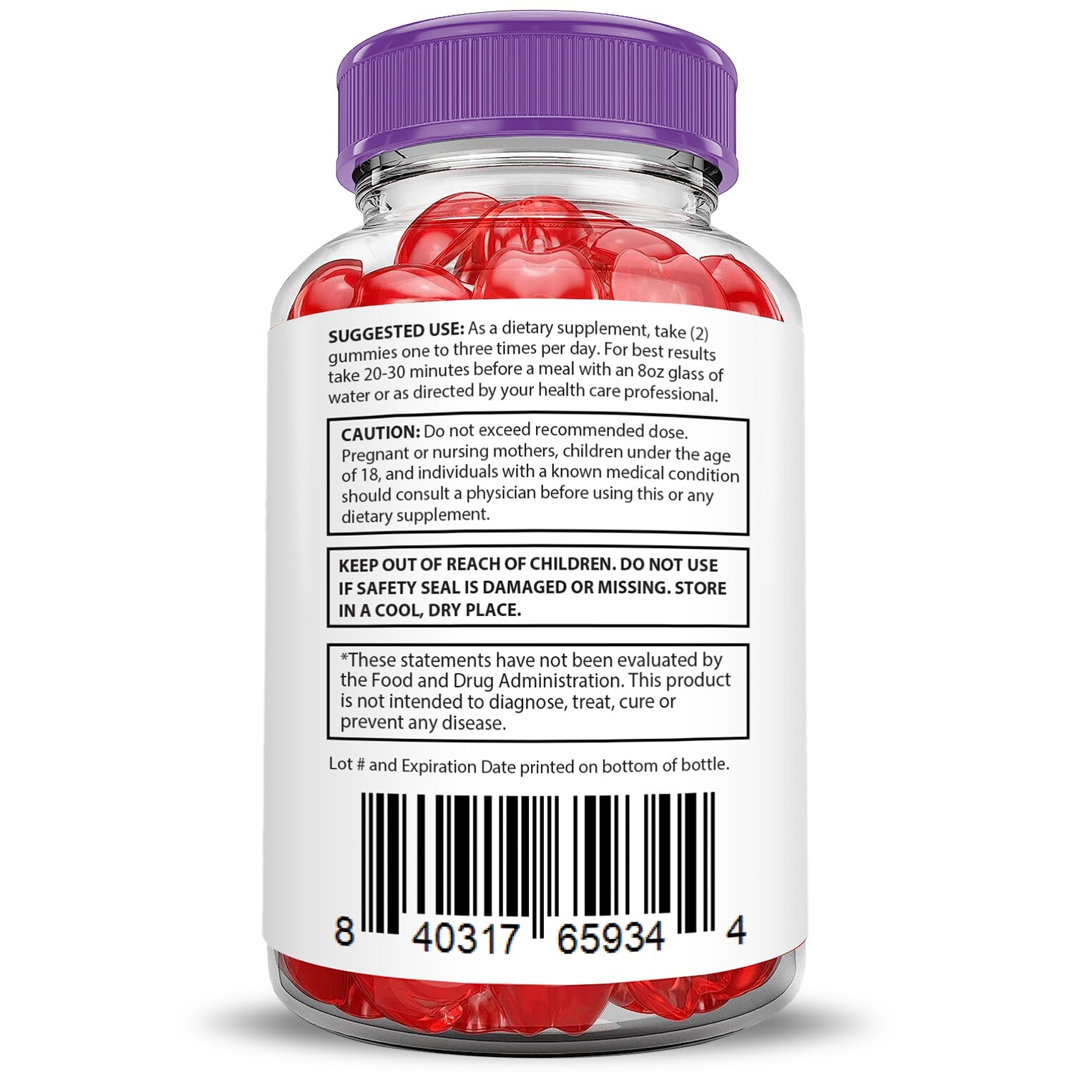 Pure Slim Keto Extreme ACV Gummies 2000MG Apple Cider Vinegar 120 Gummys