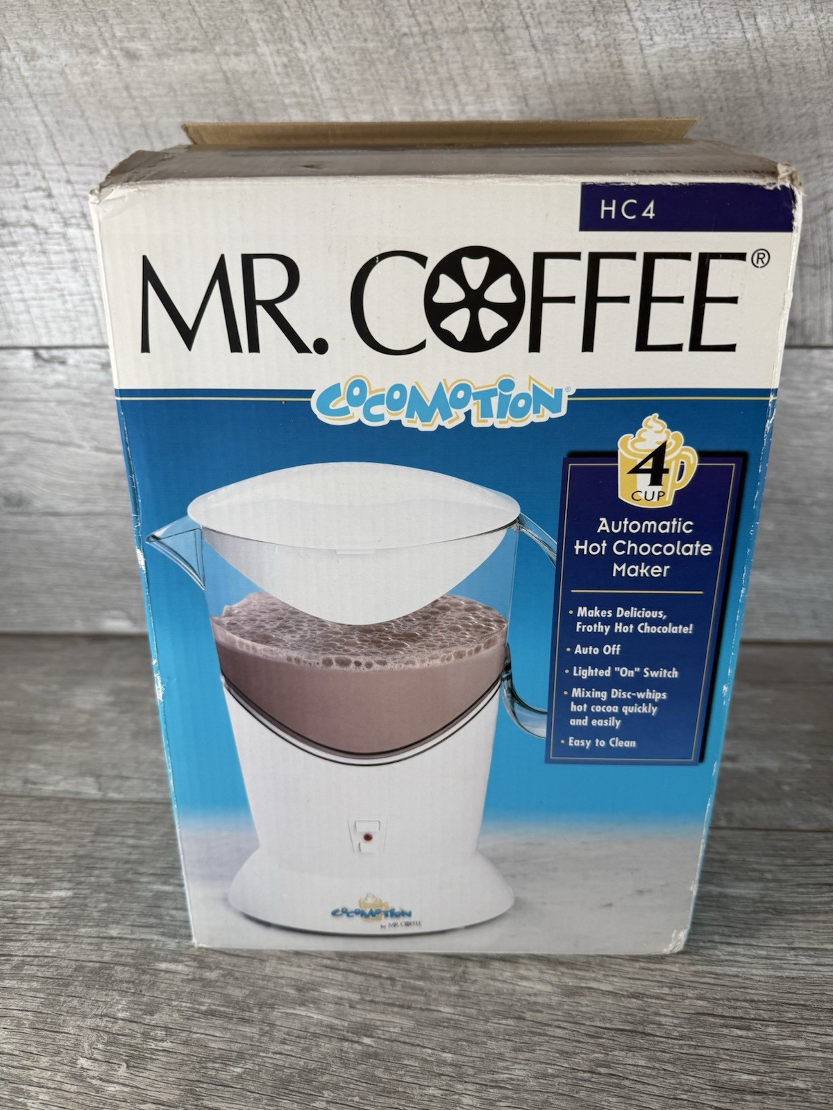 New Mr. Coffee Cocomotion HC4 Hot Chocolate Maker 4 Cup NEW/OPEN