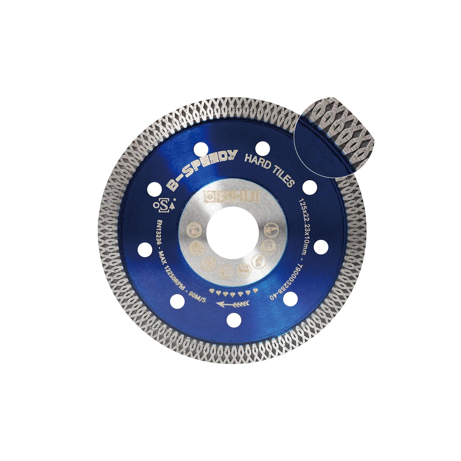 BIHUI B-Speedy Diamond Cutting Blade, 5-inch - DCDM125