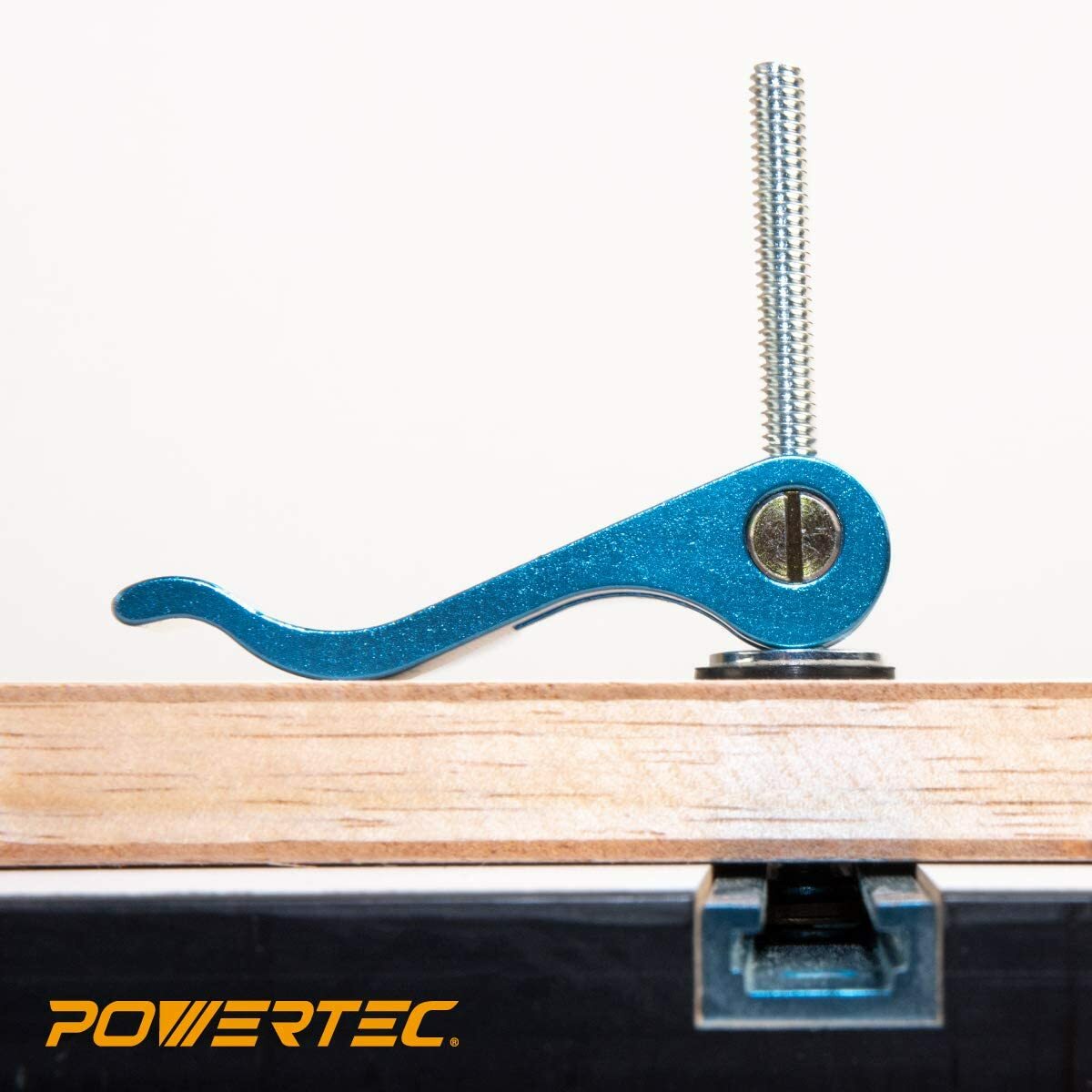 POWERTEC Aluminum Cam Clamp 1/4 inch -20 Threaded Insert - 4 PK (71501)