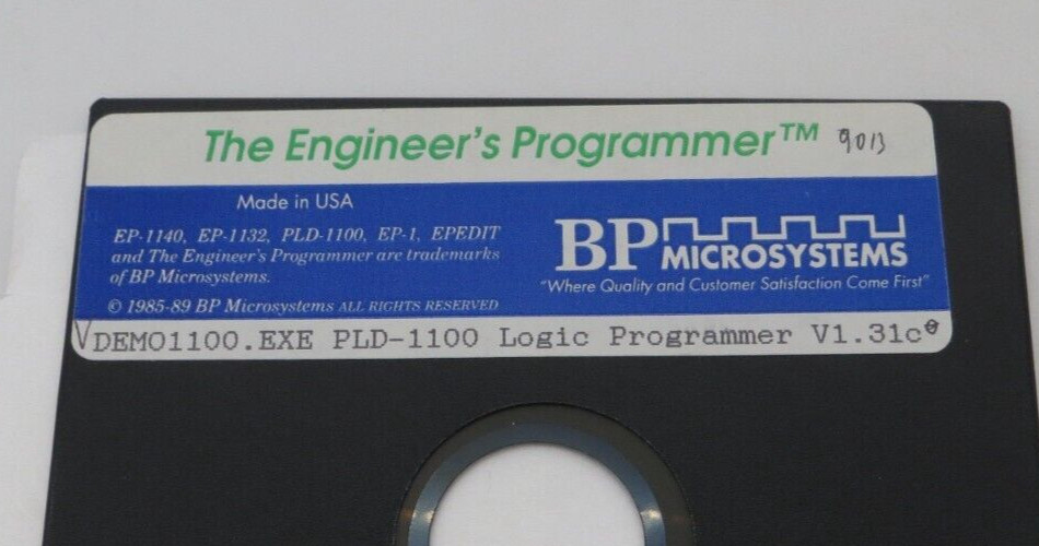 5.25" Floppy Disk The Engineer's Programmer Logic Programmer V1.31c computer