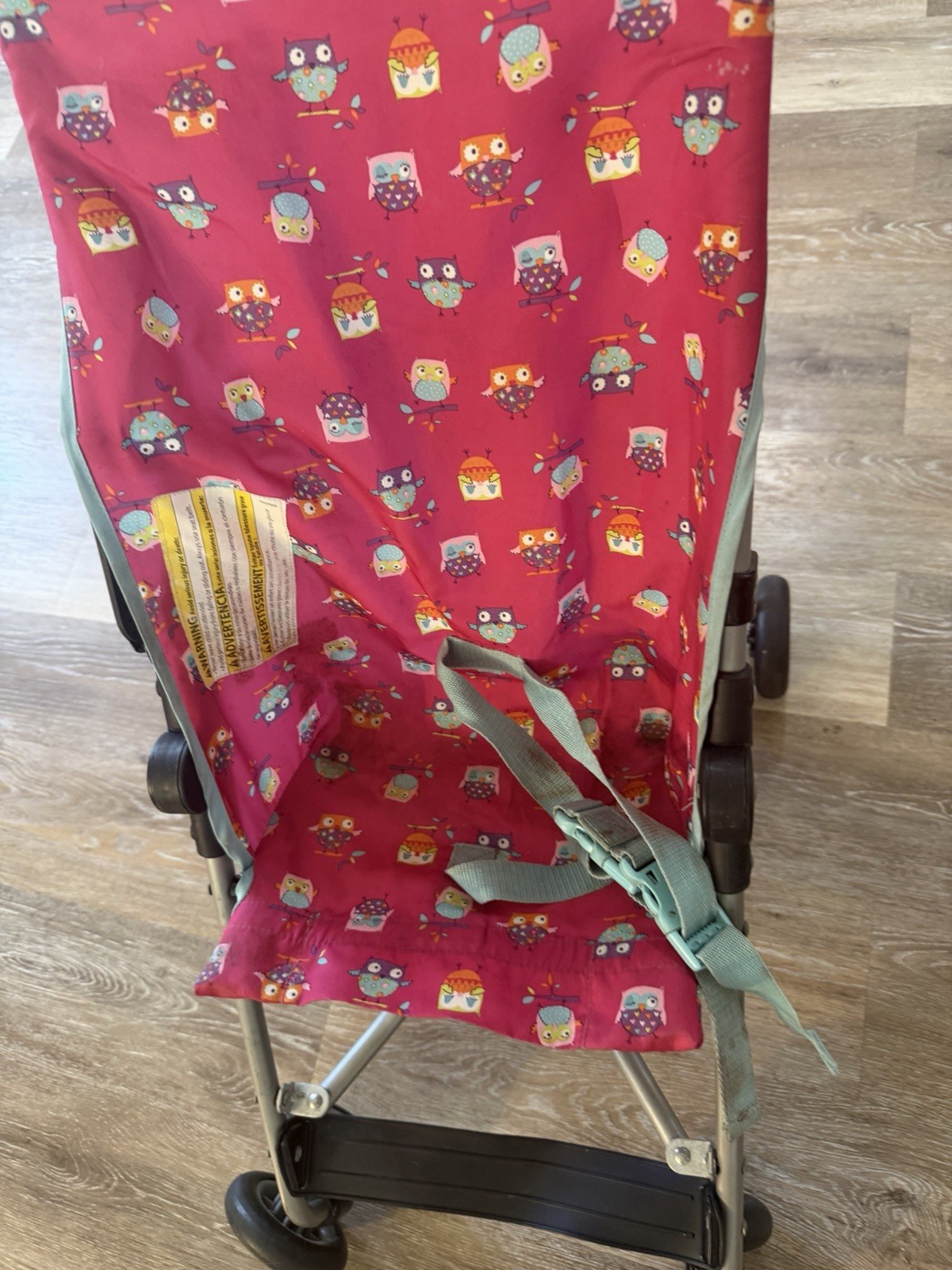Babies R Us Umbrella Stroller Folding Lightweight Single Pink Owl Theme
