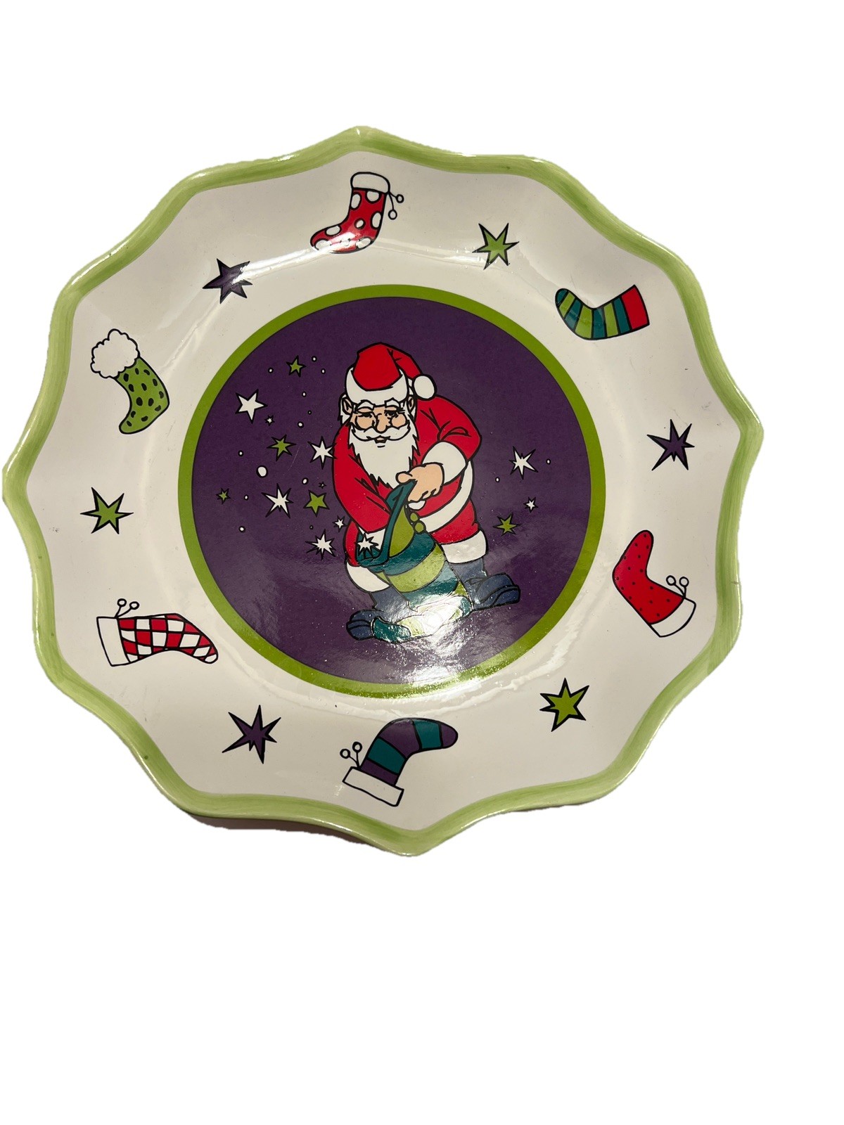 Christmas plate "Time Out" collection by Sears Roebuck and Co.. 1999