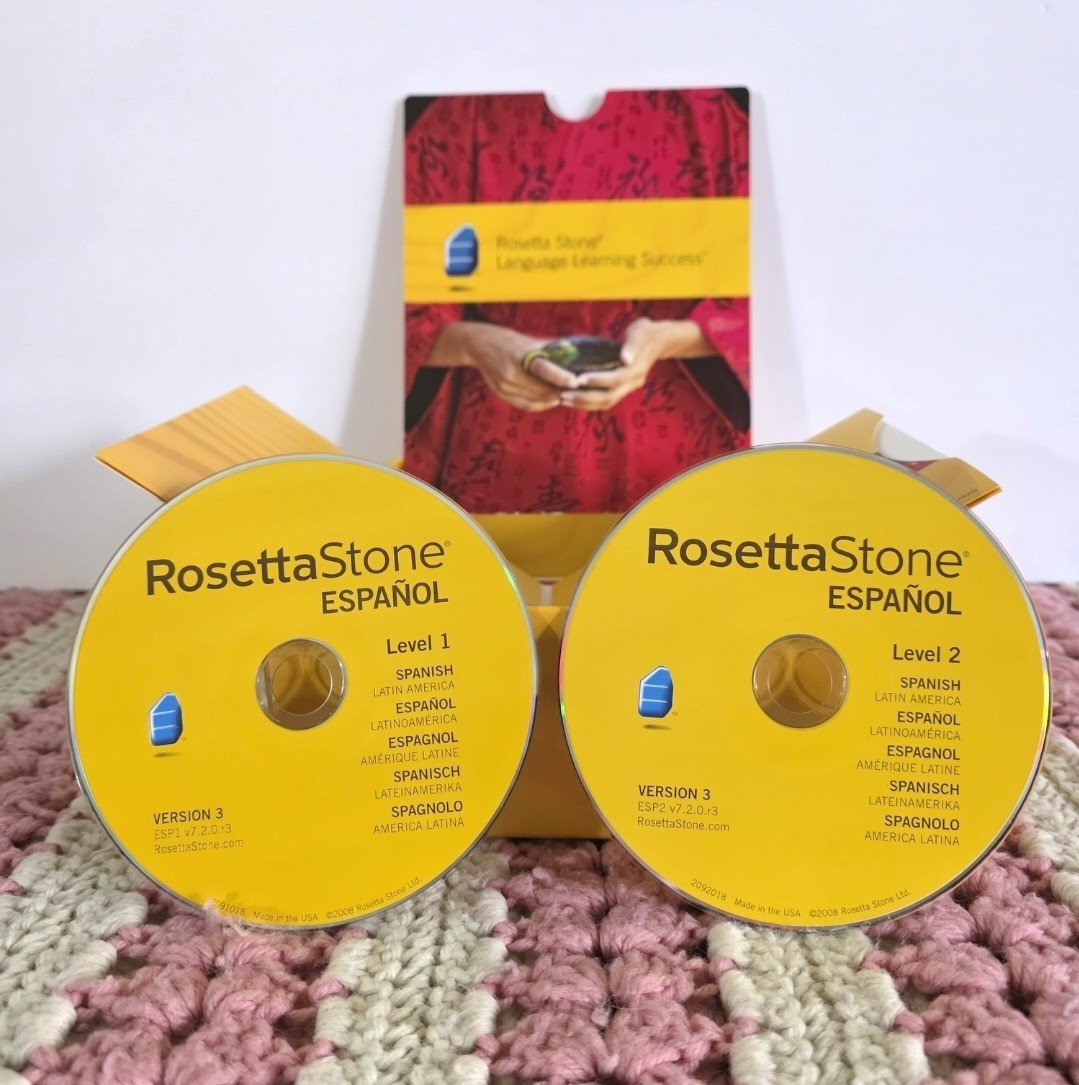 Rosetta Stone Espanol Spanish Level 1&2 Software PC/Mac CD ROM Latin