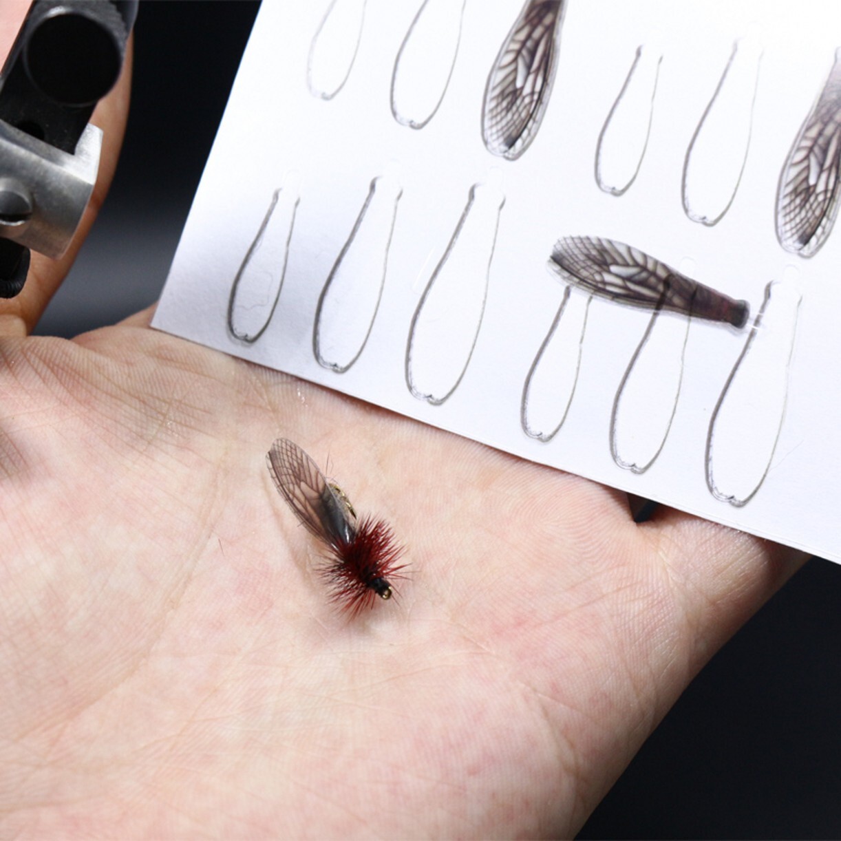 2 Sheets Realistic Stonefly Wings Pre-Cut for Trout Dry Fly Tying Materials