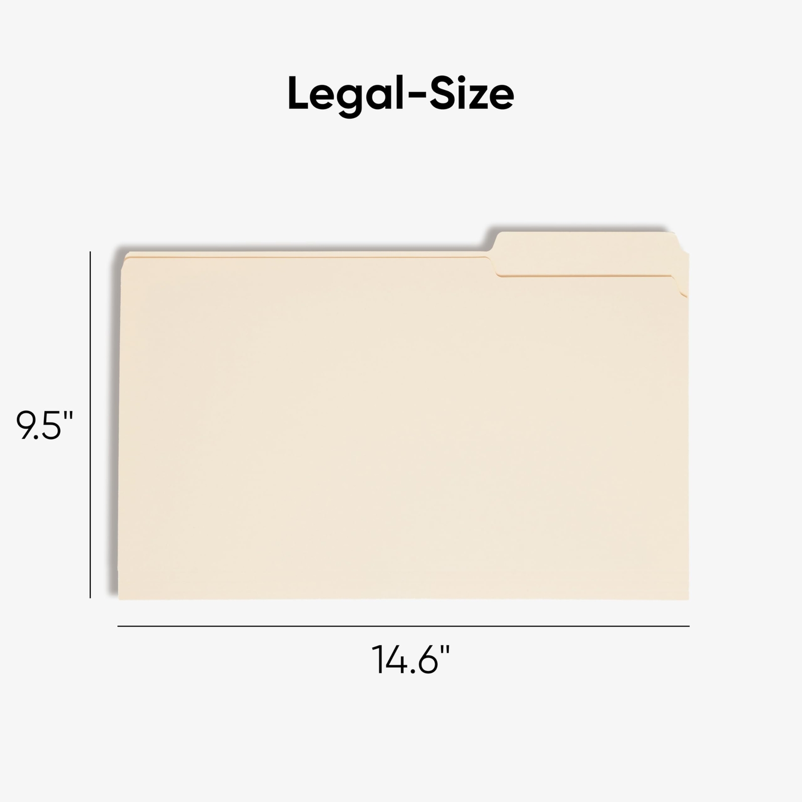 Smead Legal File Folders Set of 100 Expandable 1/3 Cut Tabs Manila 14.5 x 9.5