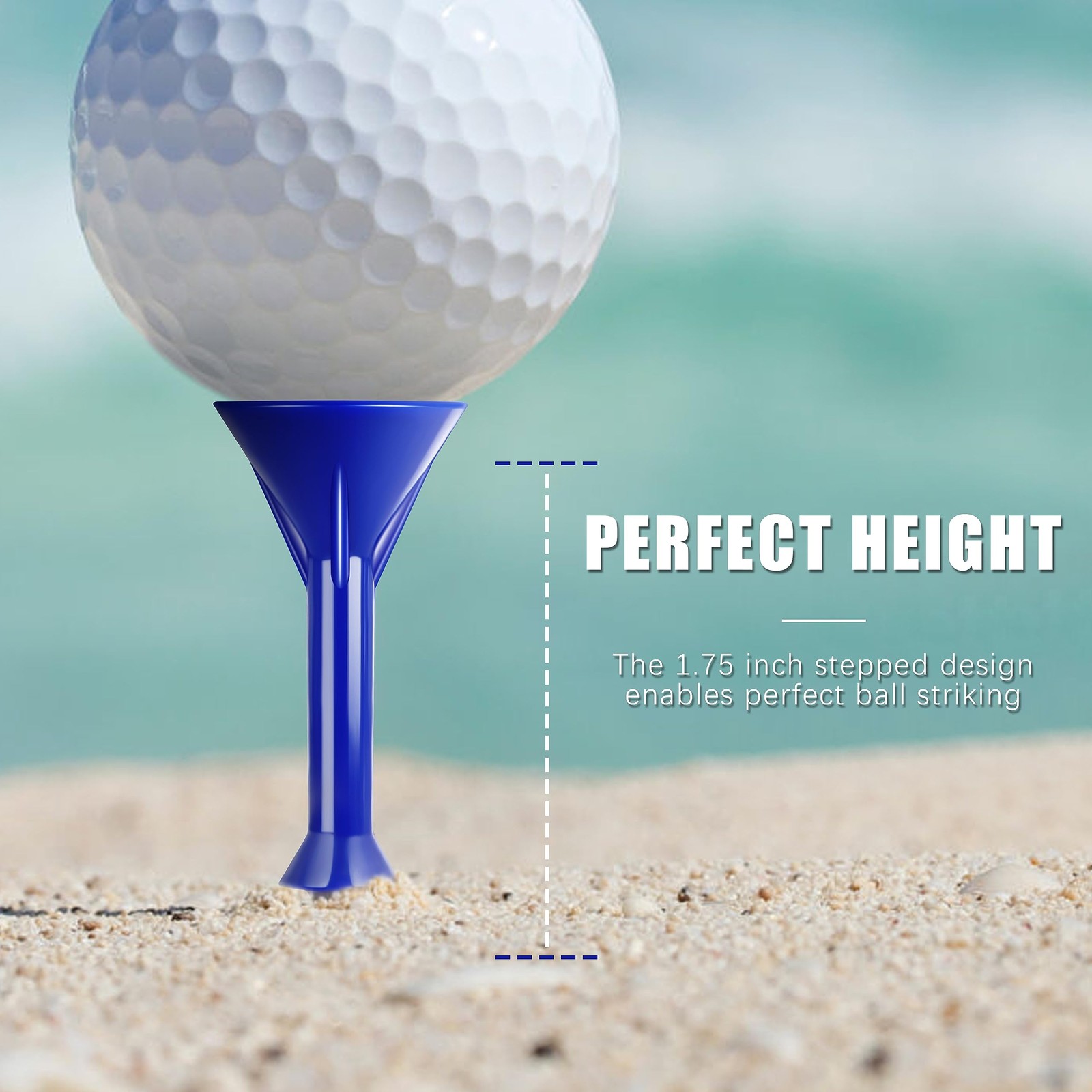 CHAMPKEY 3-1/4" Premium Plastic Golf Tees｜Excellent Durability and Stability ...