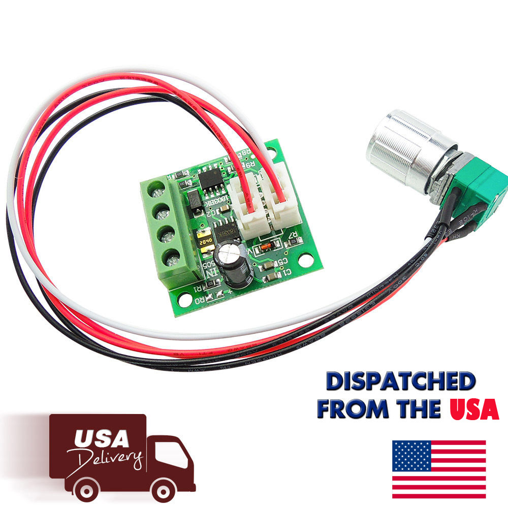 6V 12V 2A 30W DC Motor Speed Controller PWM Adjustable Variable Driver Switch