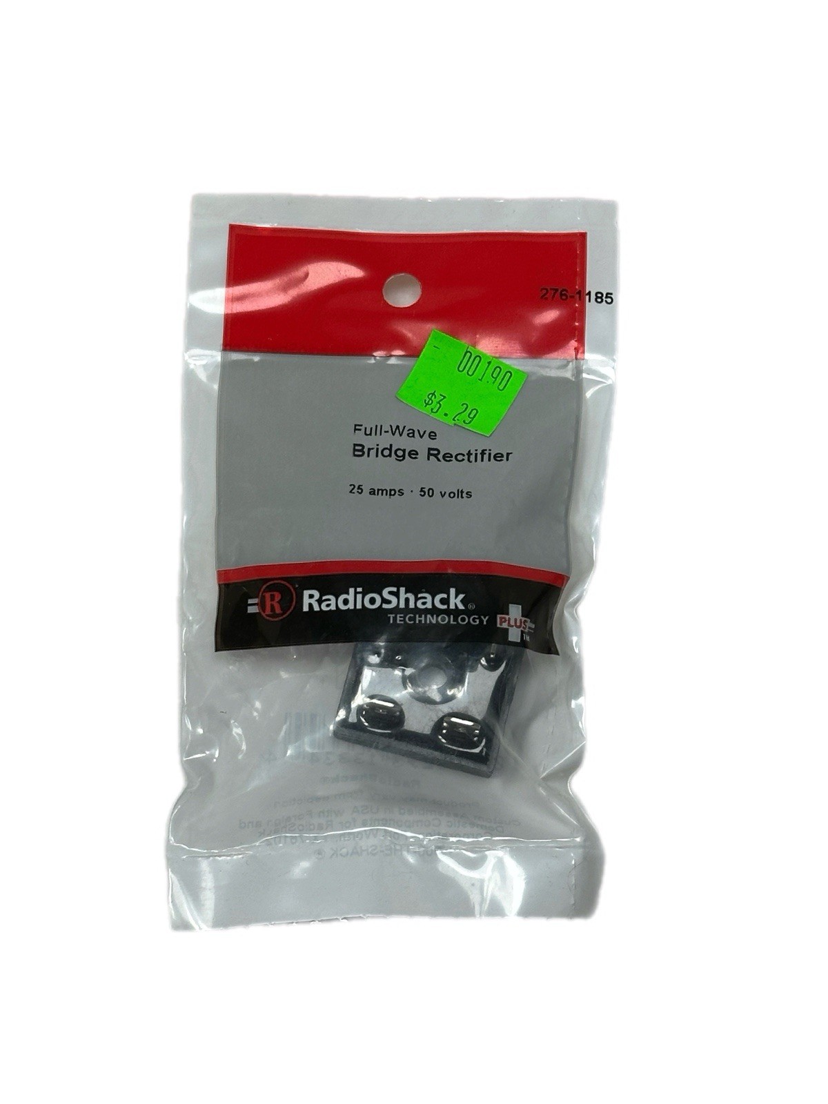 Authentic RadioShack Full Wave Bridge Rectifier 25A 50V 276-1185