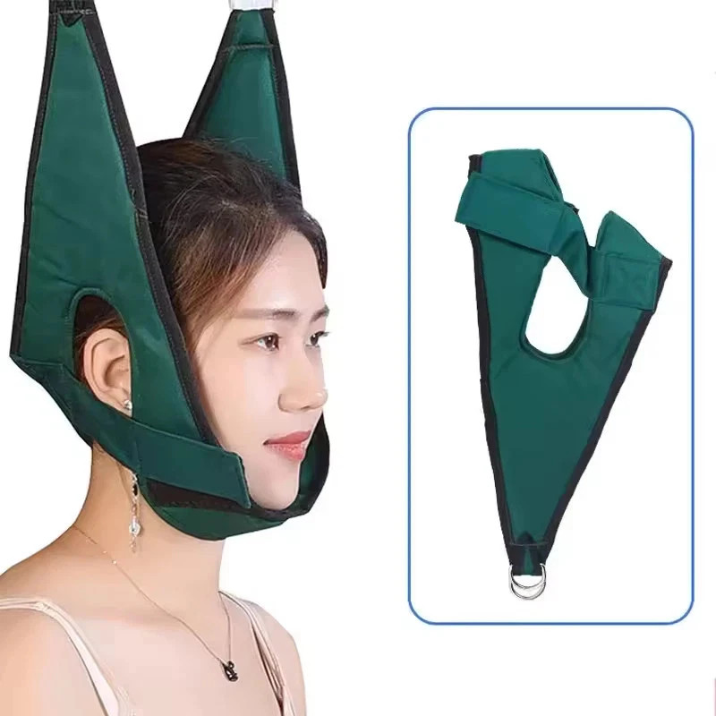 Cervical Neck Traction Device Neck Stretcher Pain Relief over Door Sleeves Brace