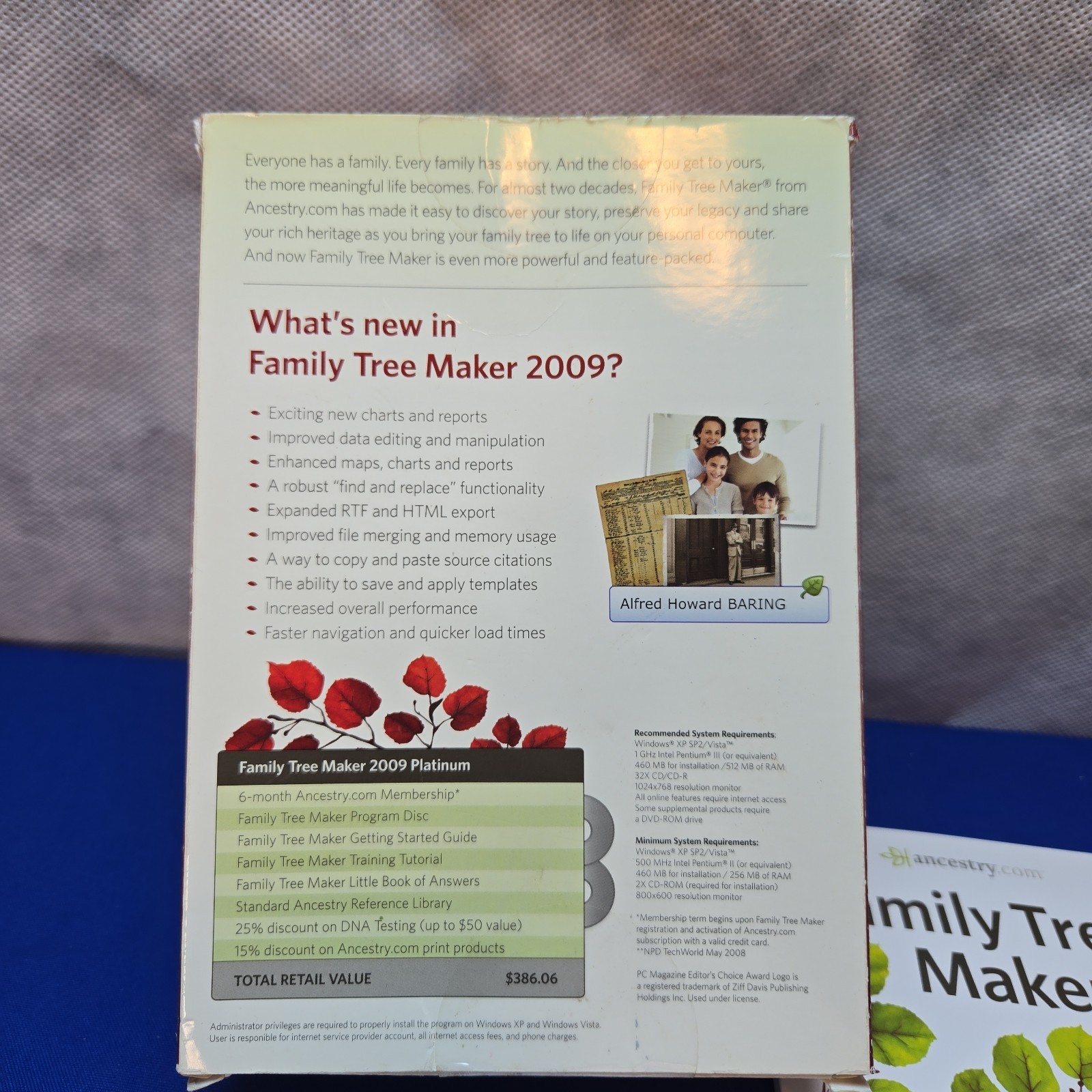 Family Tree Maker 2009 Platinum PC Software Ancestry