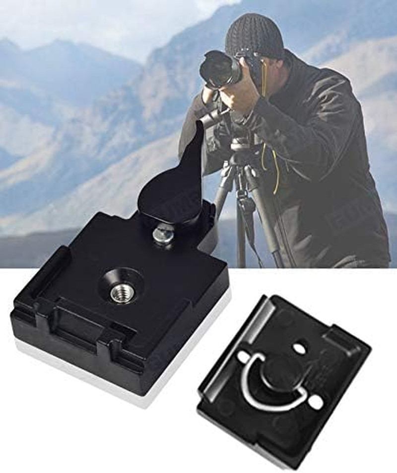 323 RC2 Quick Release Plate, Metal Rapid Adapter with 1/4" and 3/8" Camera Screw