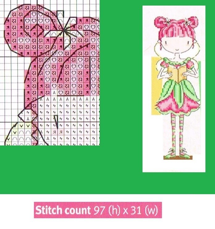 " FAIRY "  CROSS STITCH  BOOKMARK PATTERN ONLY