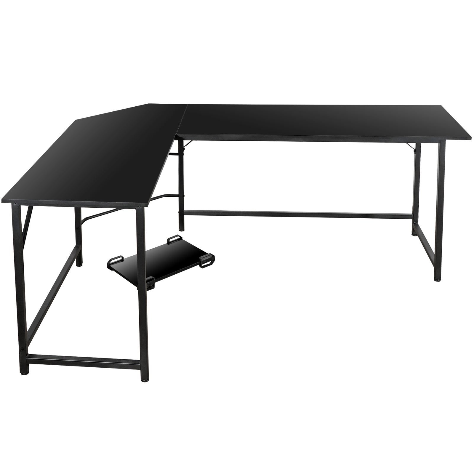 Desk Corner Computer Modern L-Shaped Desk PC Laptop Study Table Workstation 66"