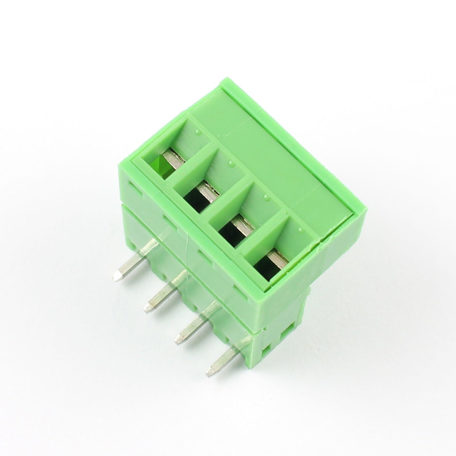 5Pcs 5.08mm 4 Pin Right Angle Screw Terminal Block Pluggable Plug Connector