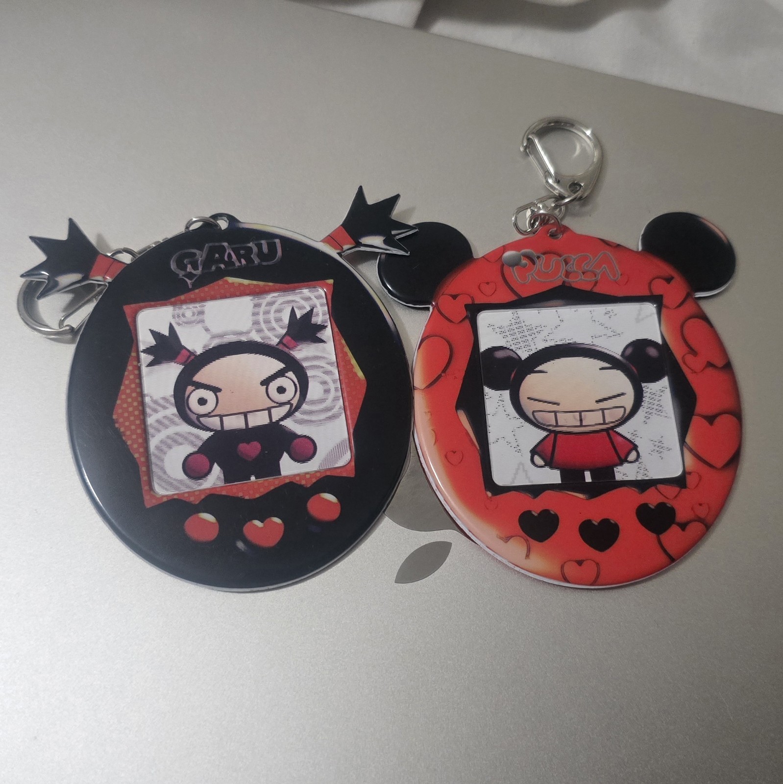 Pucca & Garu Puffy Lenticular Keychains