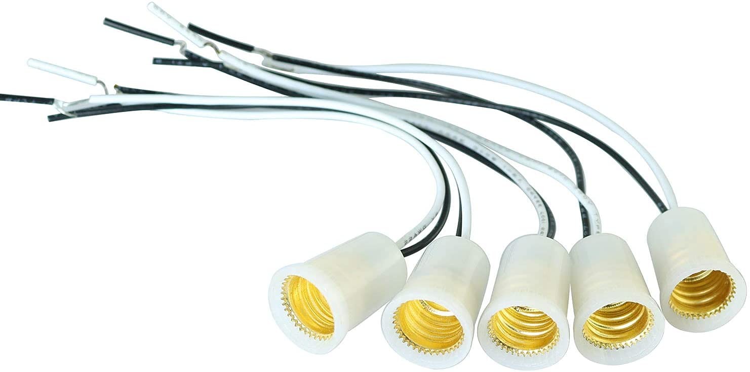E12 Lamp Socket 5PCS Candle Candelabra Light Holder Base...