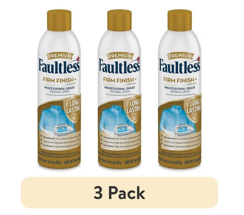 Faultless Brands Premium Luxe Finish Ironing Spray, 20 oz (3 pack)